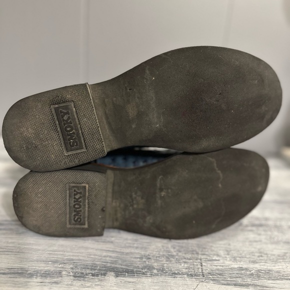 Men’s smoky mountain ostrich print western boots 7.5B - Picture 6 of 8